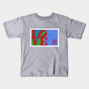 Low Poly Love (Robert Indiana) Stamp Kids T-Shirt